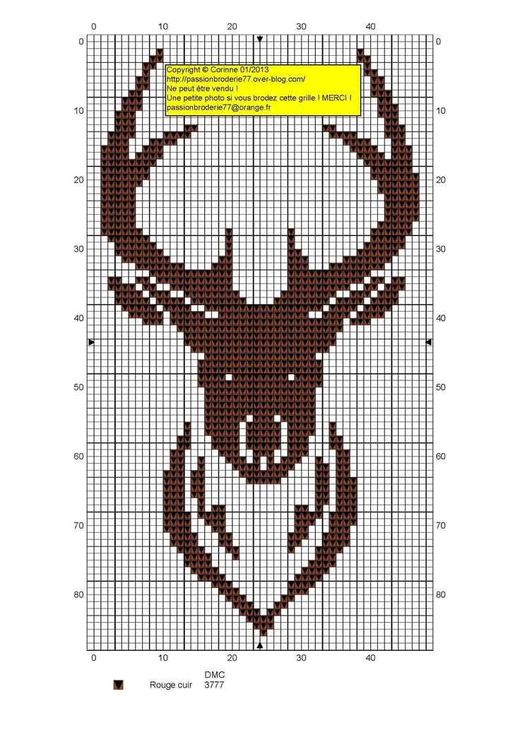 Stag knitting pattern