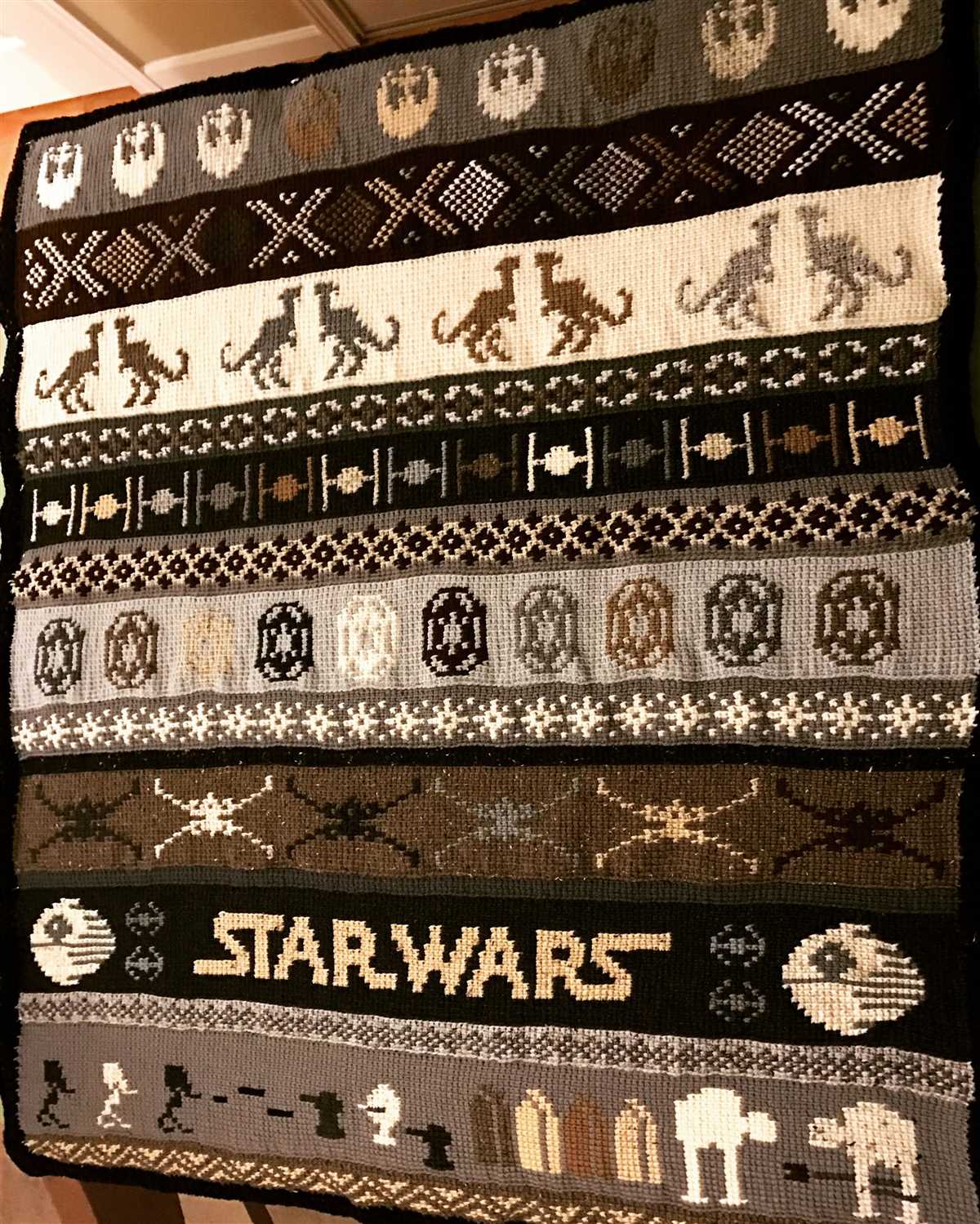 Star wars knit blanket pattern