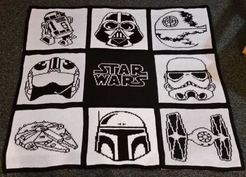 Star wars knit blanket pattern