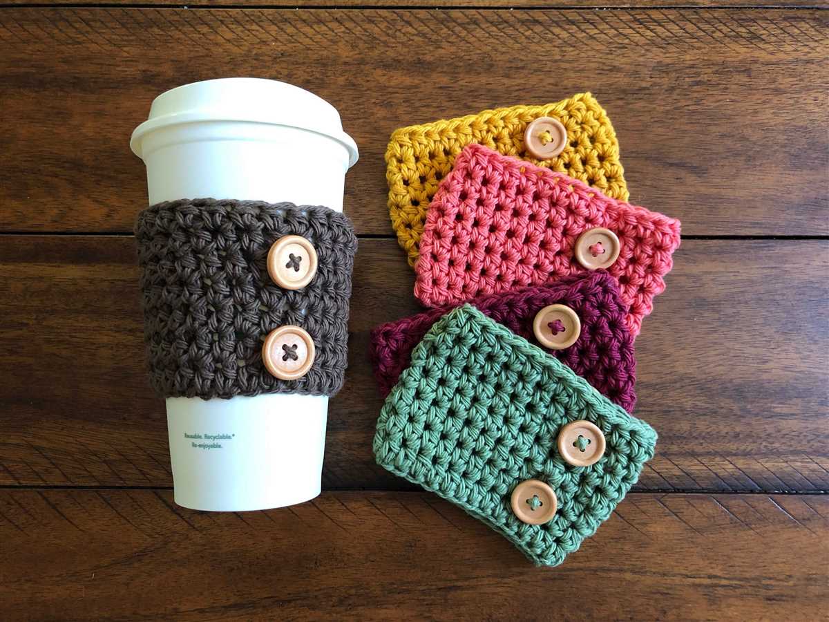 Starbucks cup cozy knit pattern