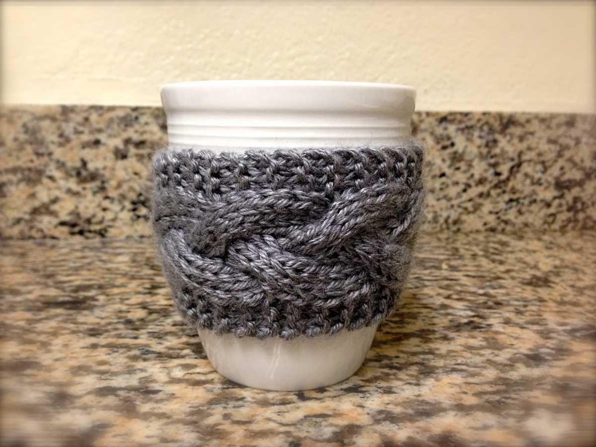 Starbucks cup cozy knit pattern