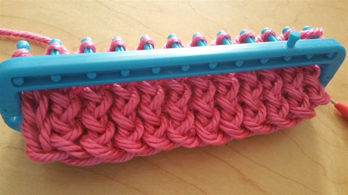 Straight loom knitting patterns for beginners