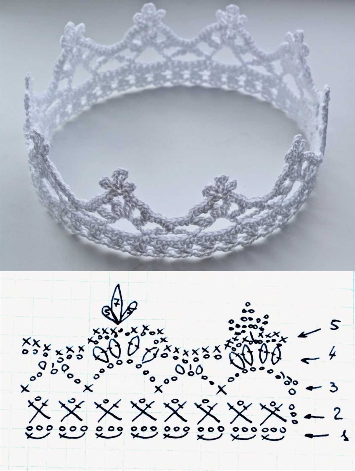 Knit tiara pattern