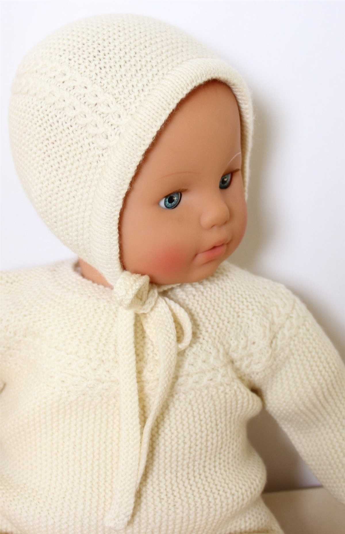 Baby bonnet knitting pattern