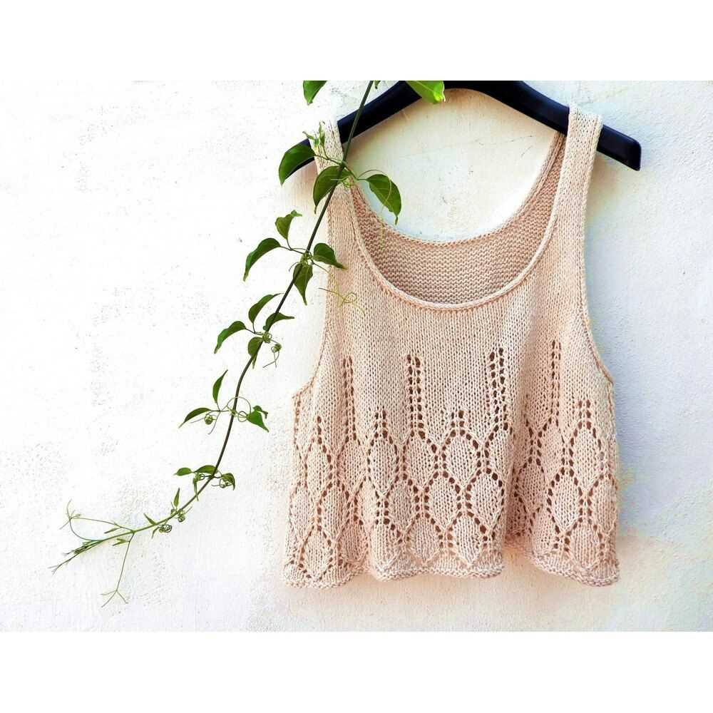 Summer crop top knitting pattern free