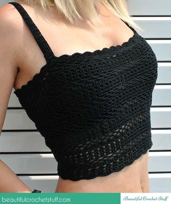 Summer crop top knitting pattern free