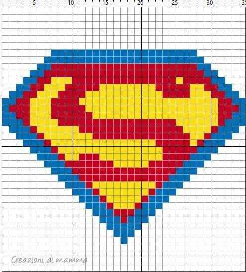 Superman knitting pattern