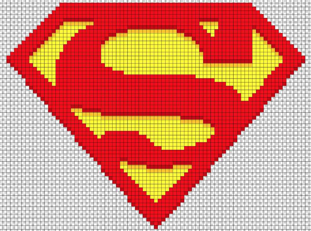 Superman knitting pattern