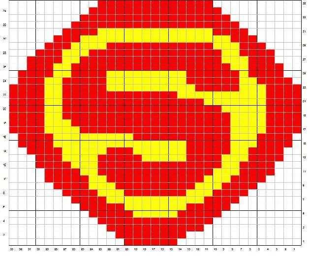 Superman knitting pattern