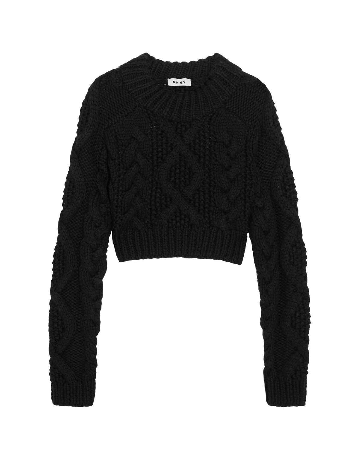 Cropped cable knit sweater pattern