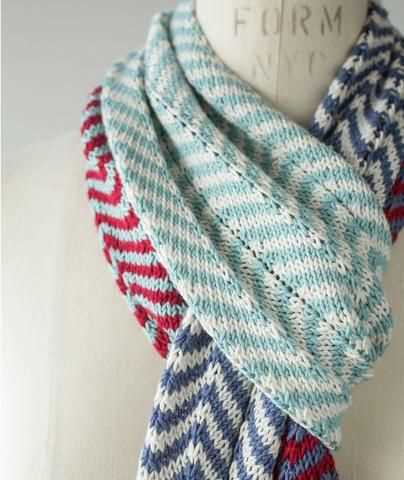 Chevron scarf knitting pattern free