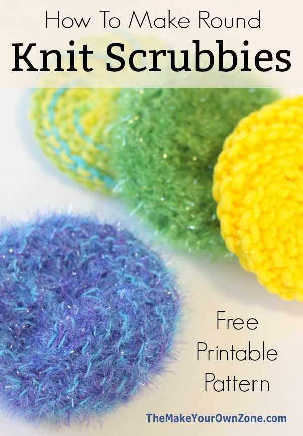 Scrubby dishcloth knit pattern free