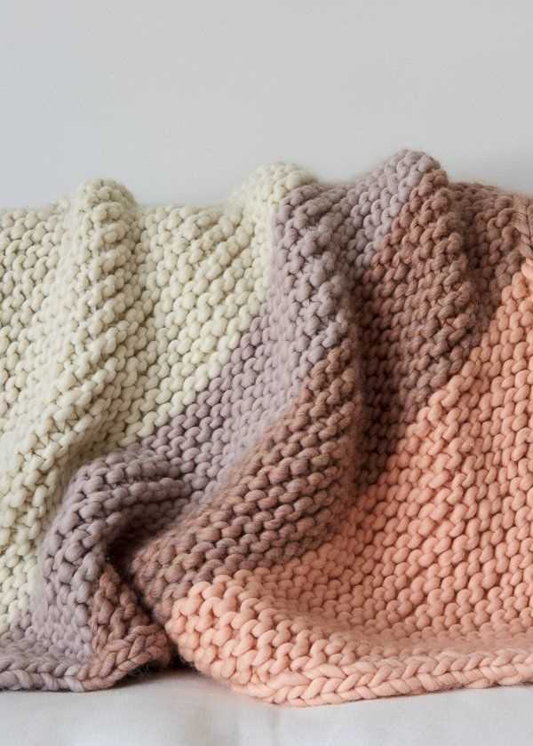 Knit and purl blanket patterns