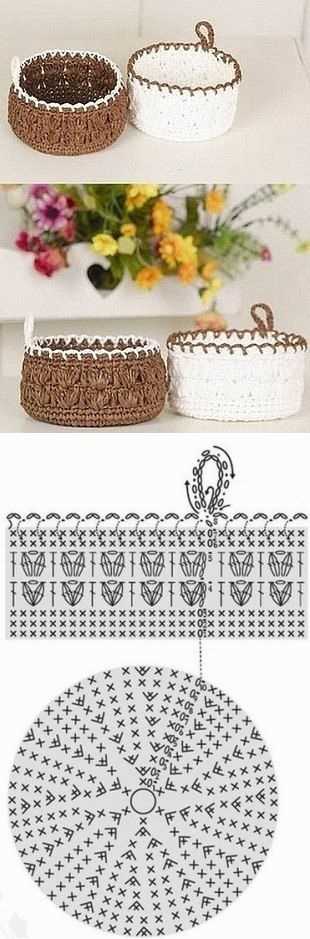 Knit square basket pattern