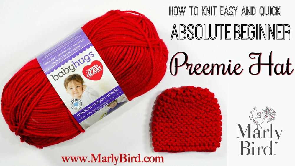 Free preemie baby hospital hat knitting pattern straight needles