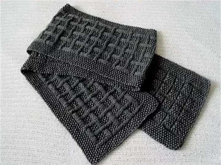 Mens scarf pattern knit free