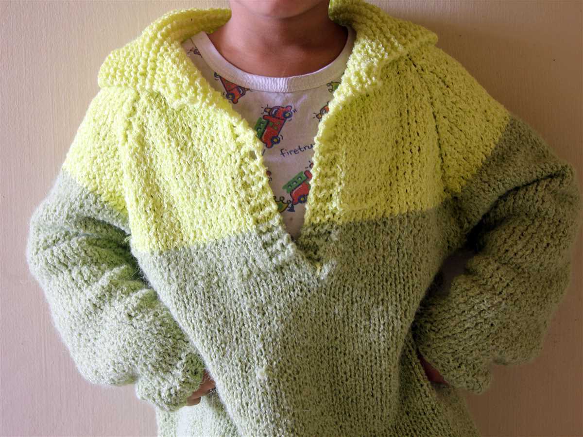 Roll neck sweater knitting pattern