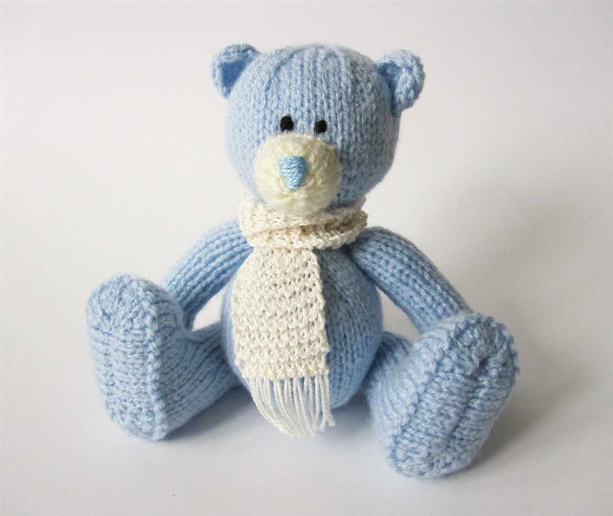 Knitted teddy bear free pattern