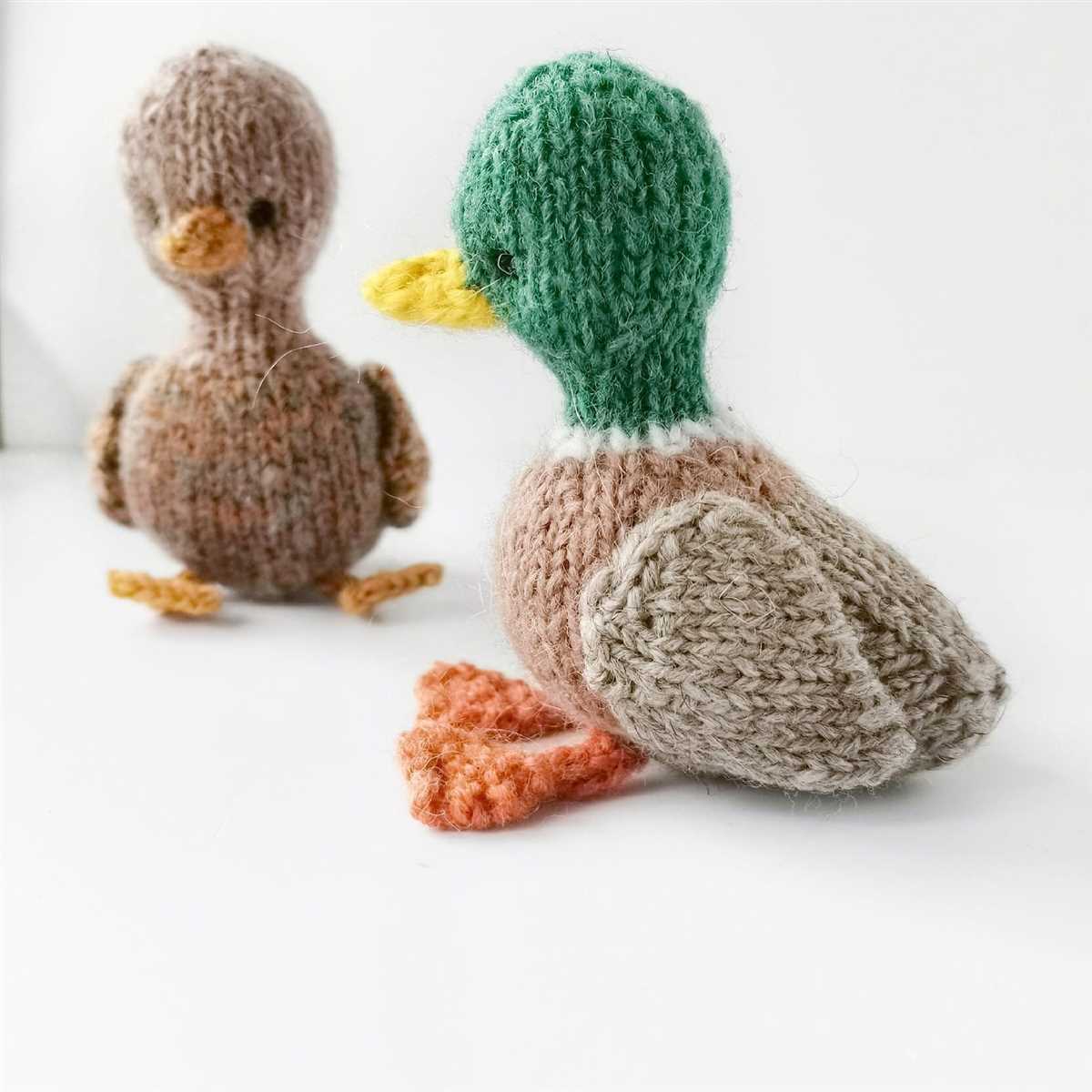 Knit duck pattern