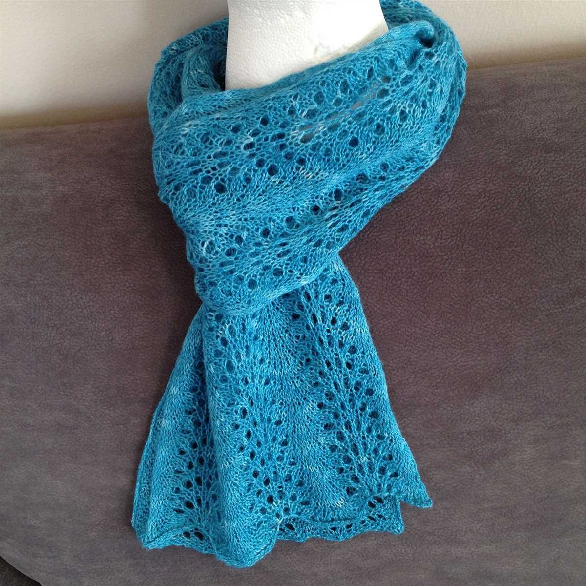 Easy pretty scarf knit patterns