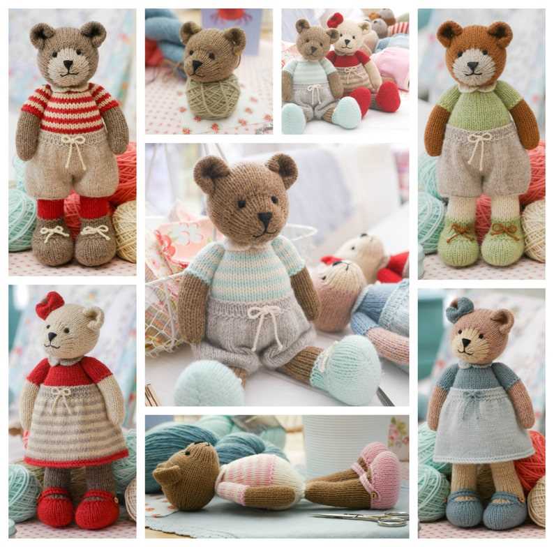 Teddy bear sweater knitting pattern