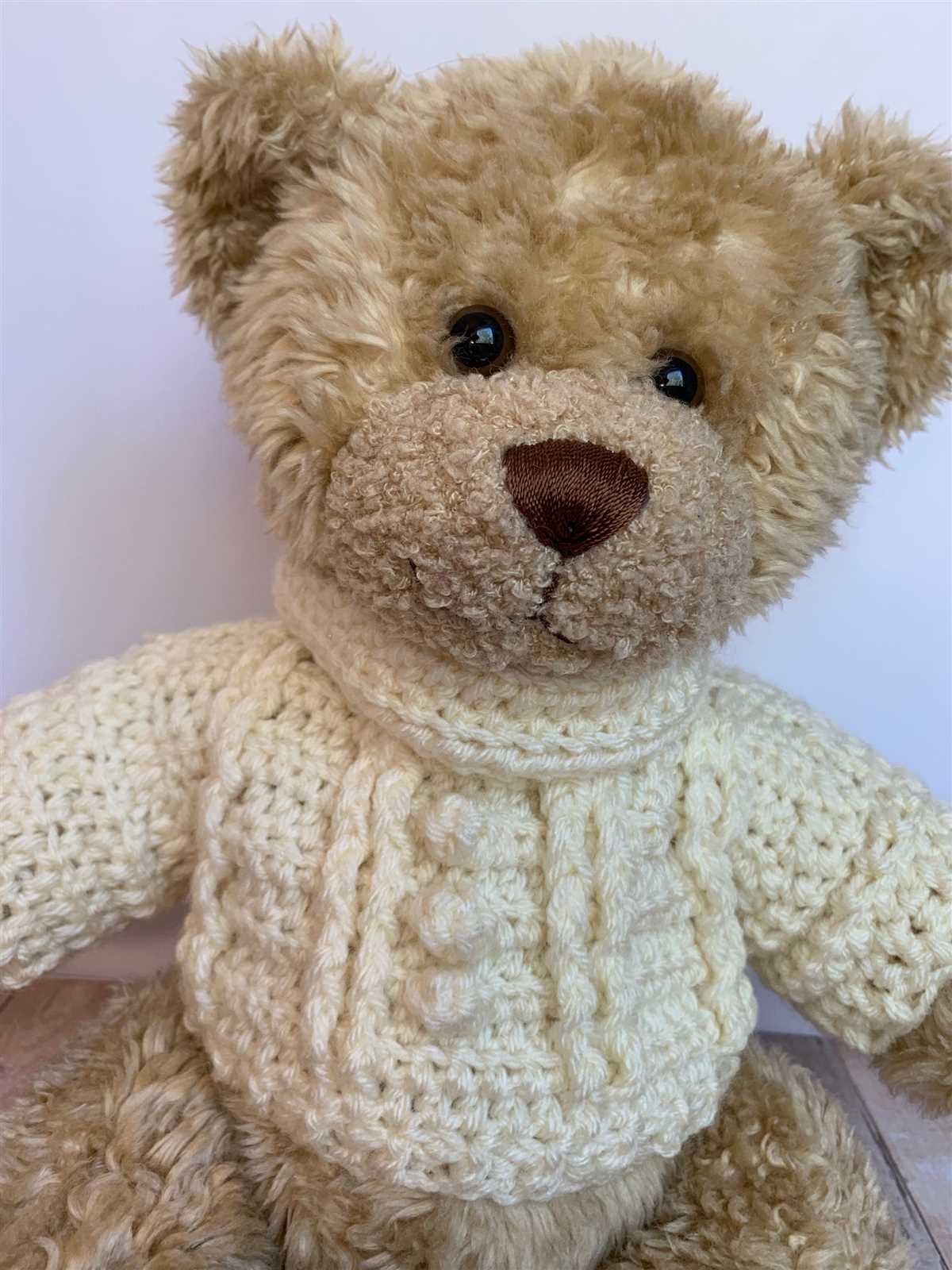 Teddy bear sweater knitting pattern