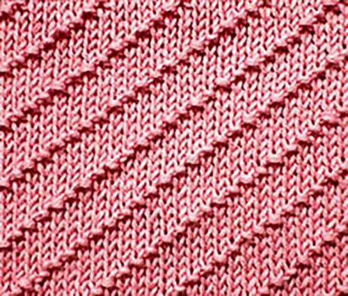 Textured knit dishcloth pattern