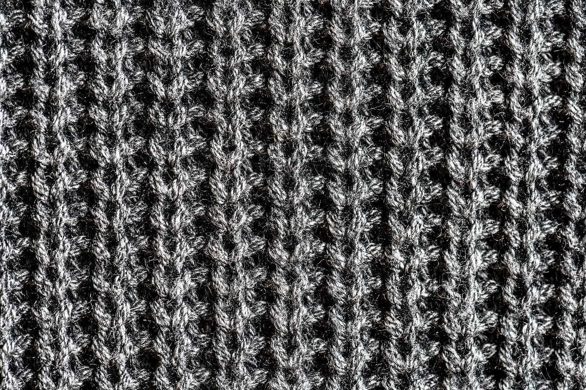 Textured knit scarf pattern