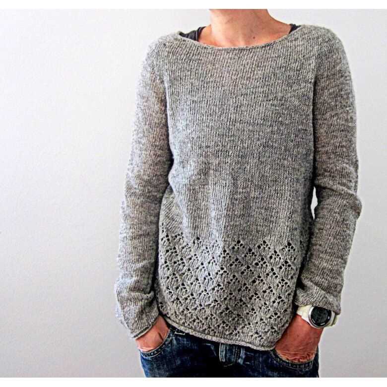 Boxy sweater knitting pattern