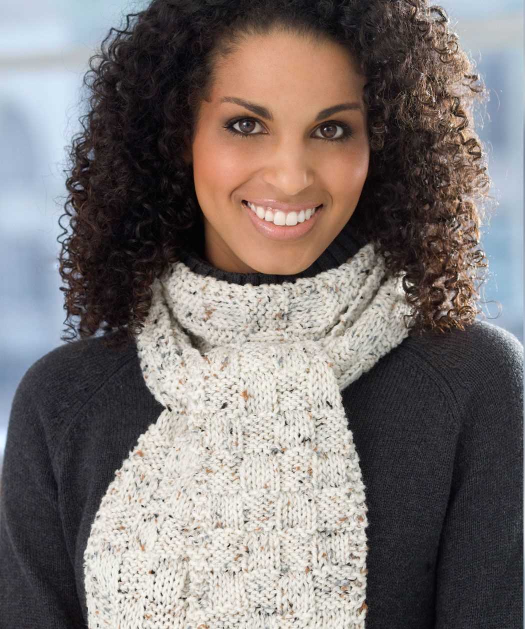 Curly knitted scarf patterns