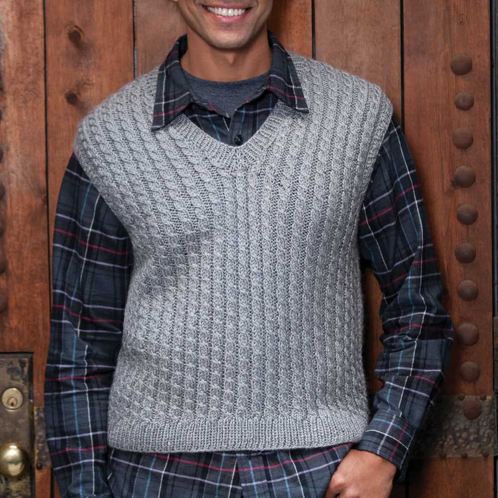 Men's knit vest pattern free