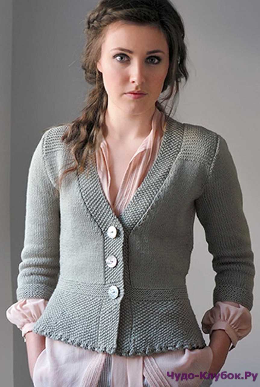 Tie front cardigan knitting pattern