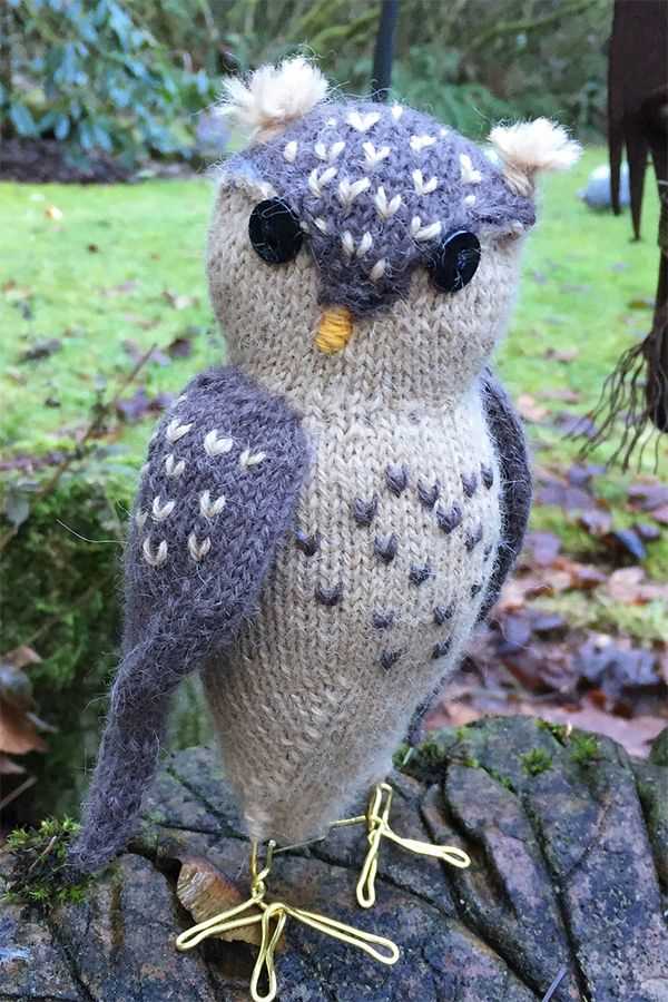 Tiny owl knitting pattern free