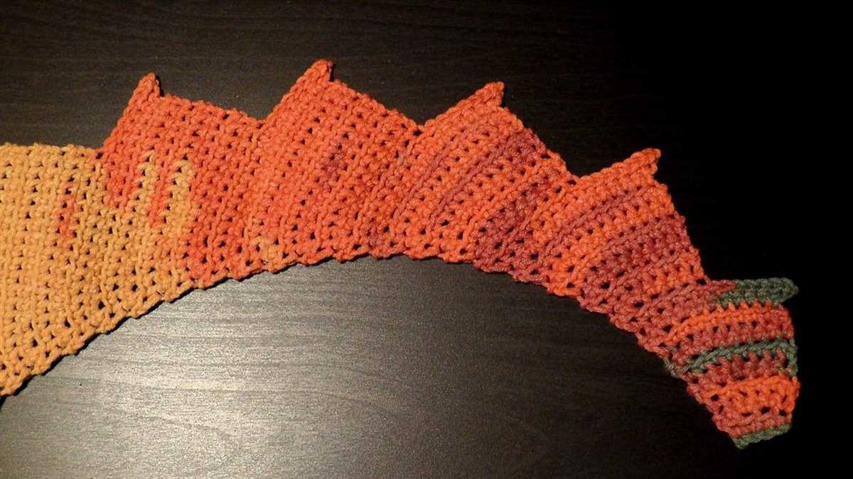 Dragon tail shawl knitting pattern