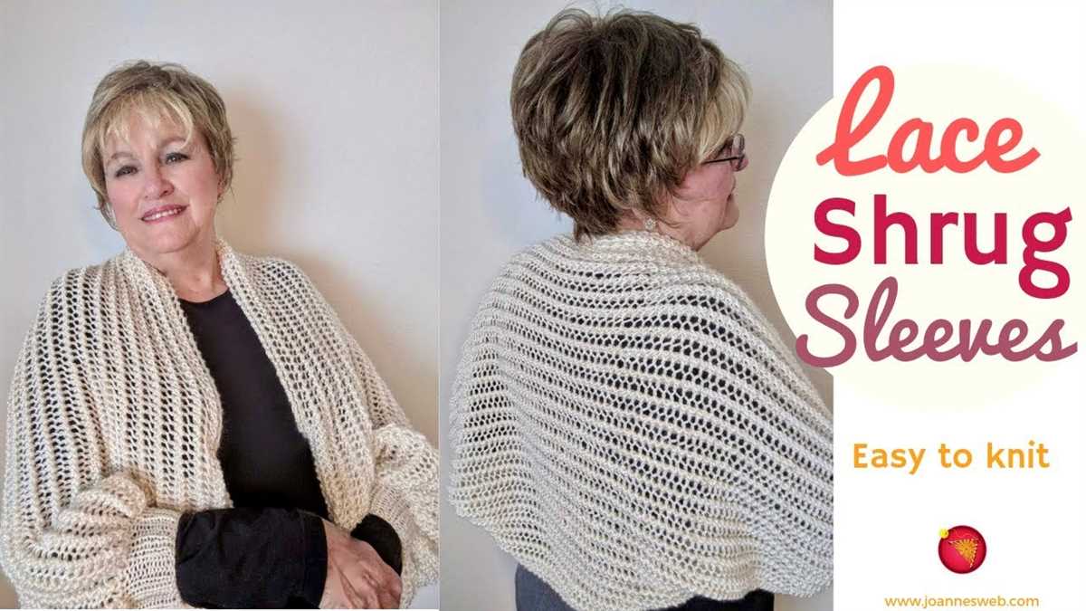 Simple knit shrug pattern