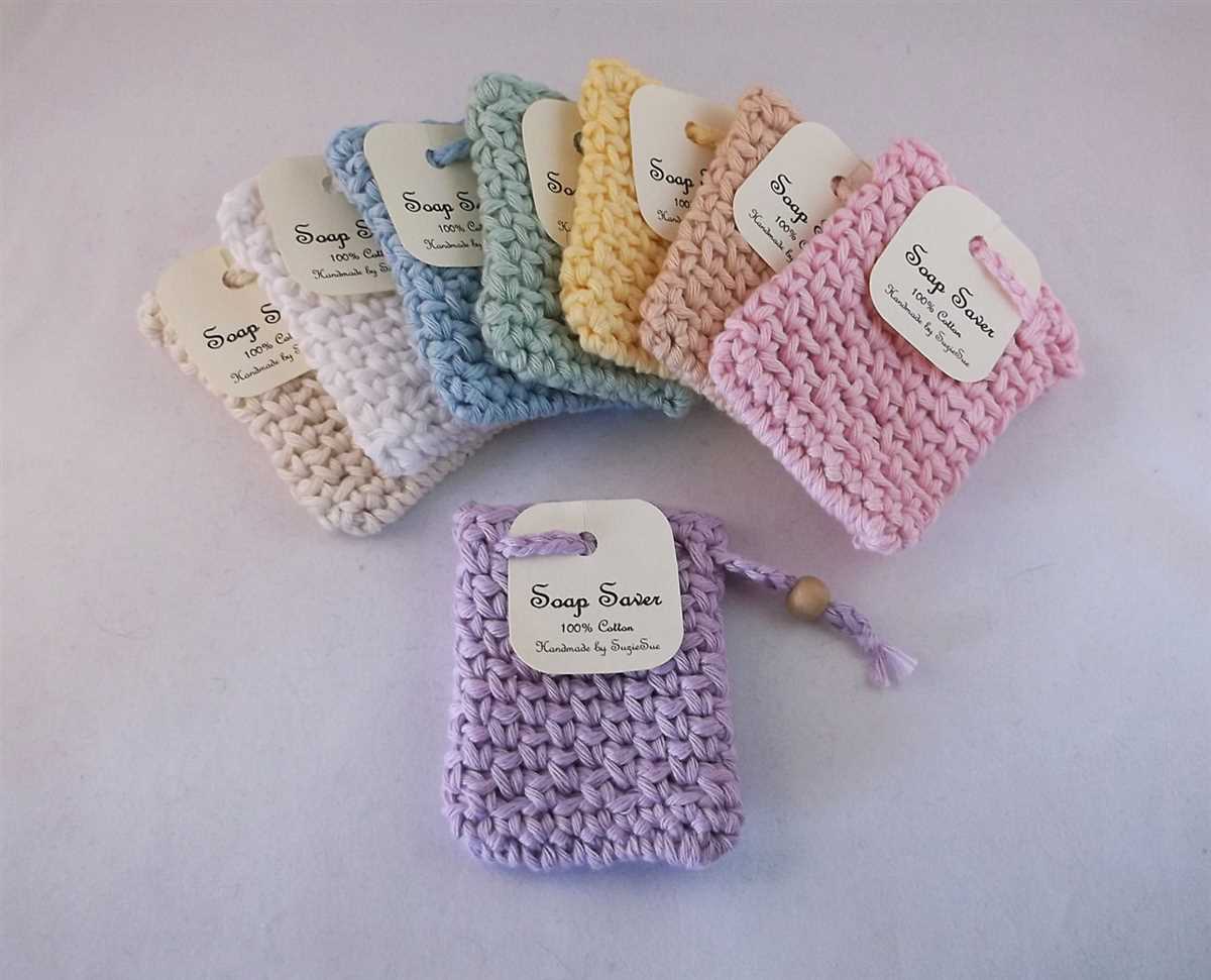 Knitted soap bag pattern