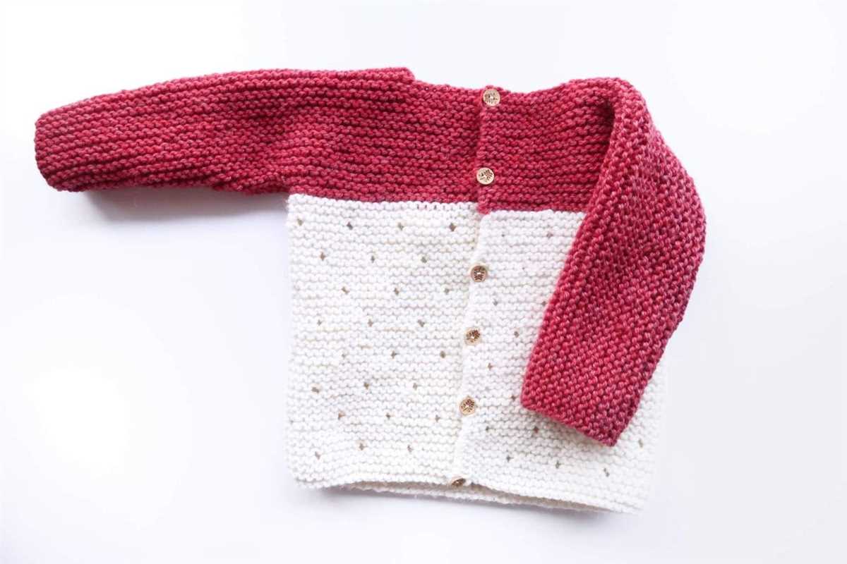 Easy knit baby sweater pattern free