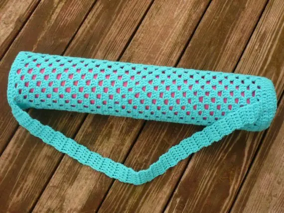 Knitted yoga mat bag pattern