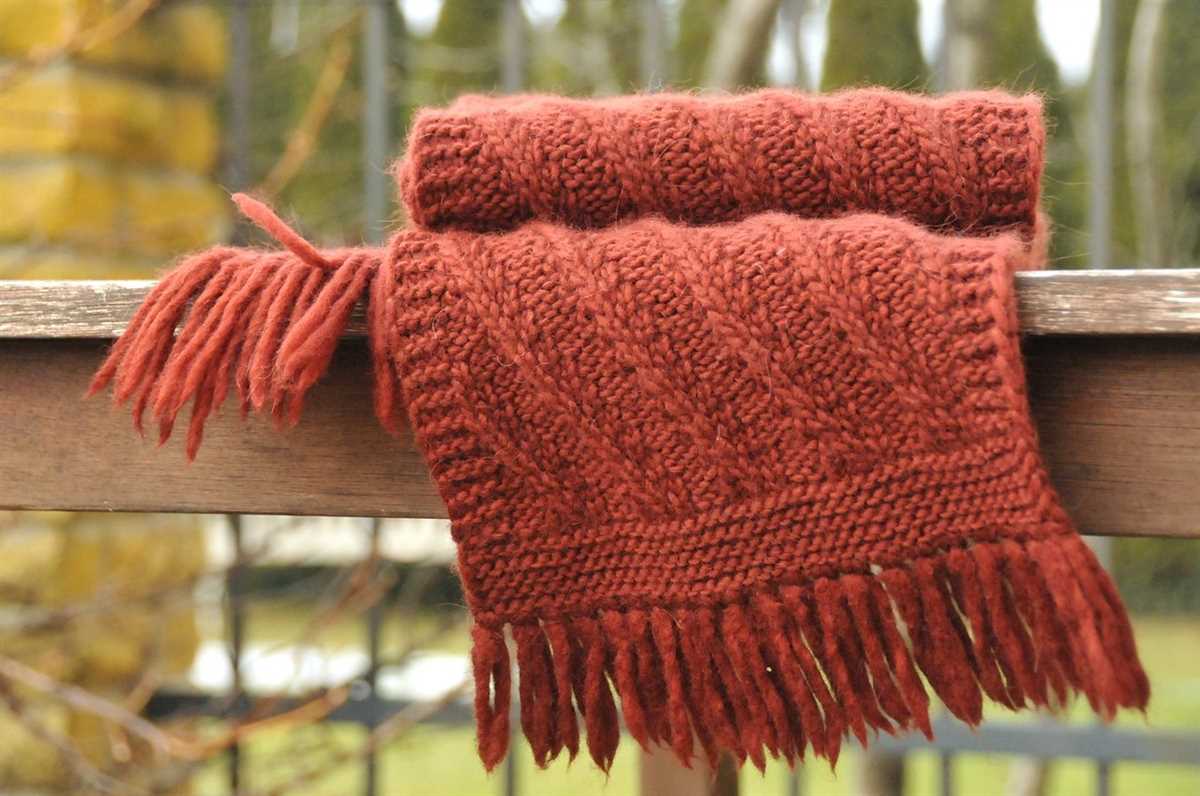 Men's scarf knitting pattern ravelry