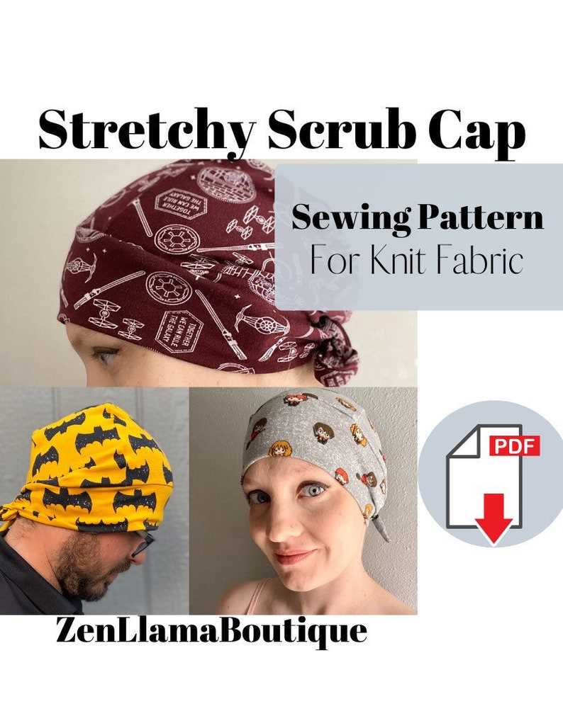 Knit scrub cap pattern