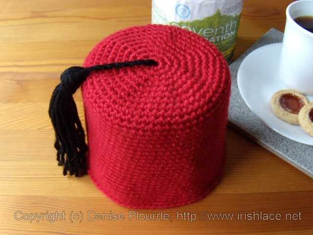 Toilet roll cover knitting pattern