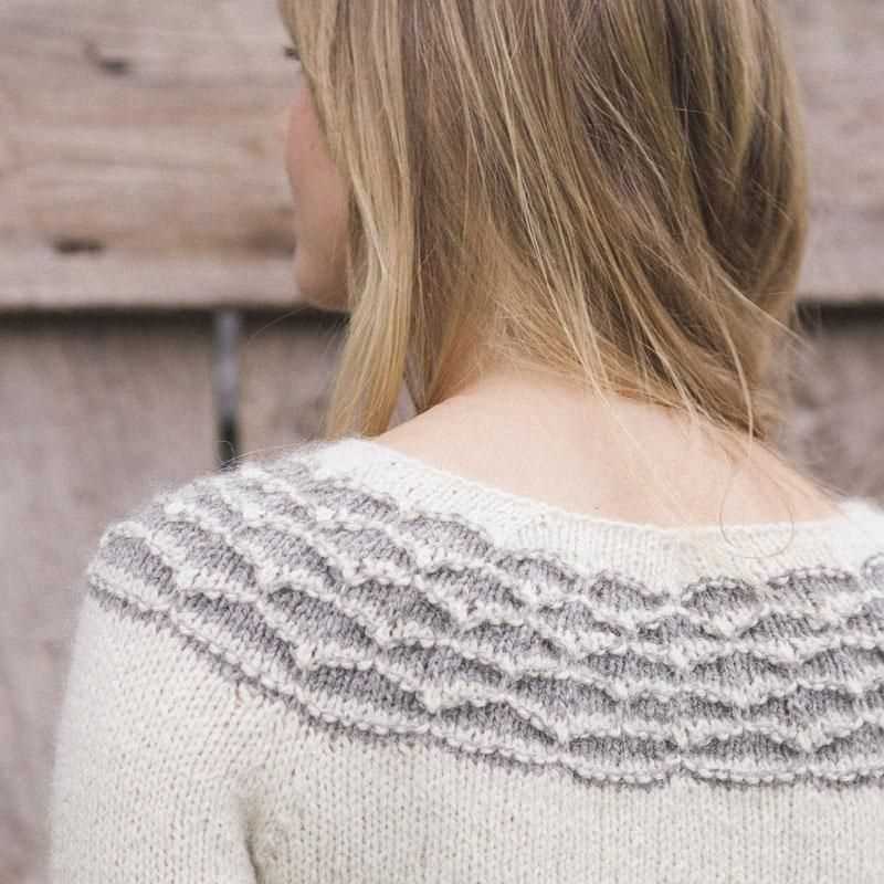 Top down pullover knitting pattern