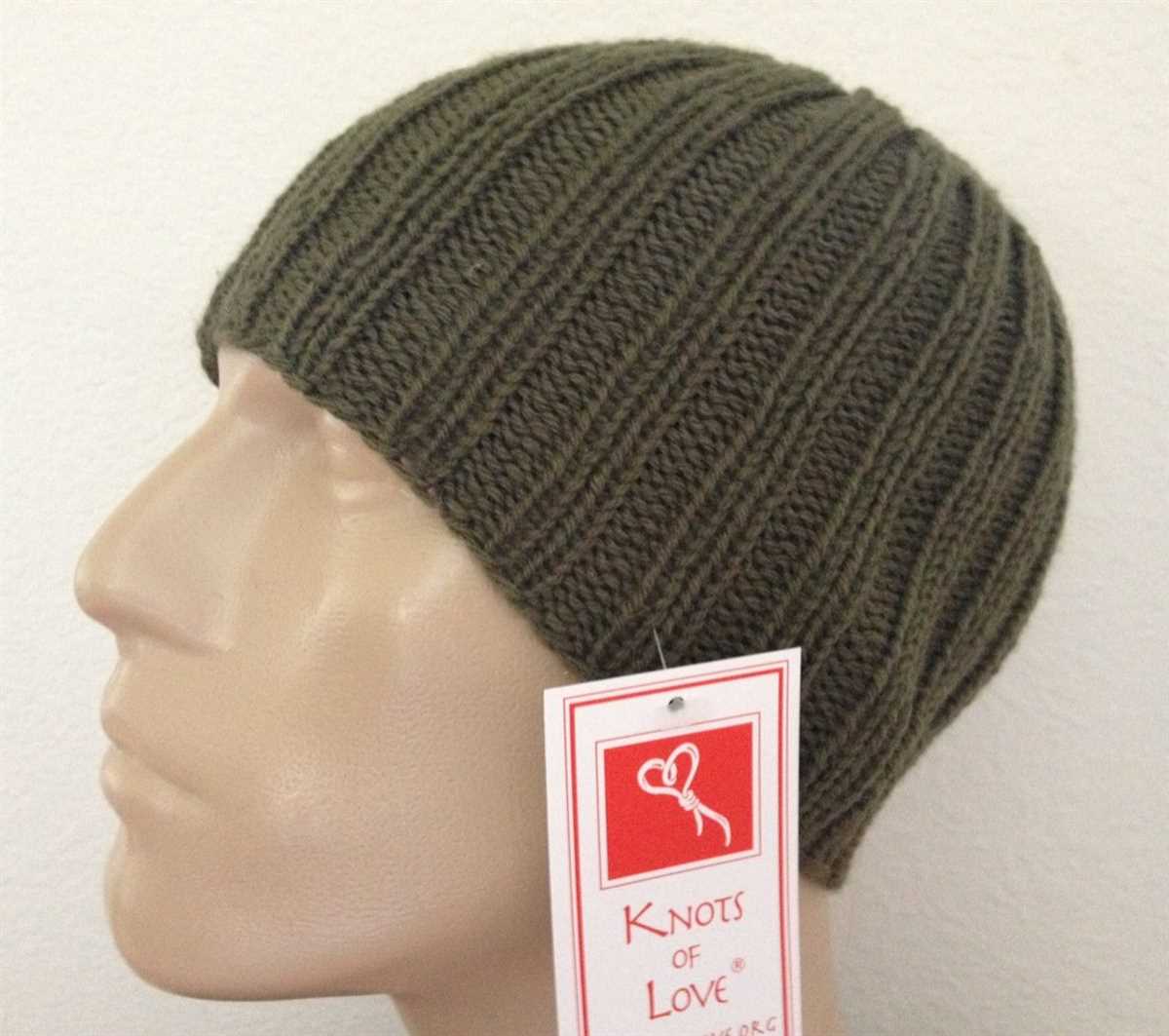 Men's hat knit pattern free