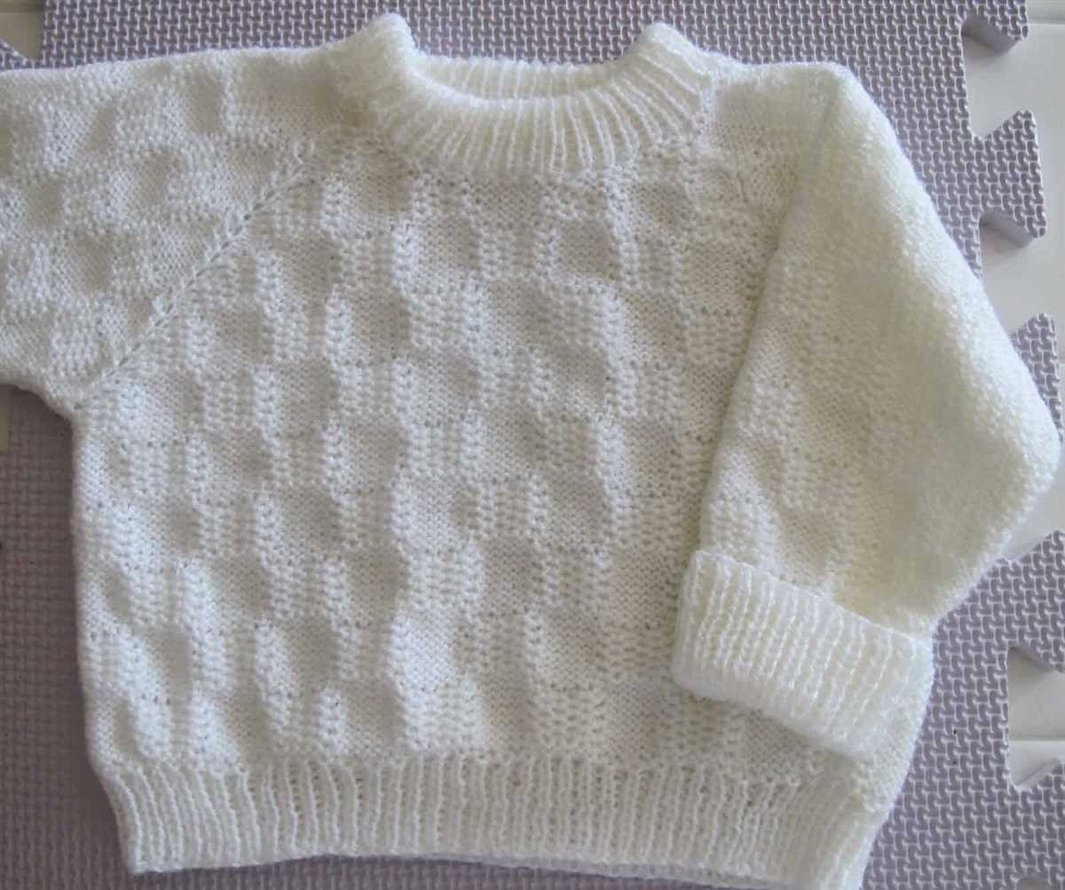 Baby sweater pattern knitting