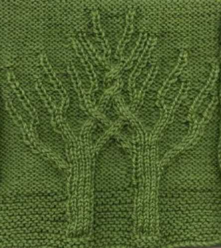 Tree of life aran knitting pattern