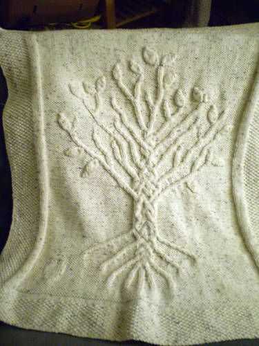 Tree of life aran knitting pattern