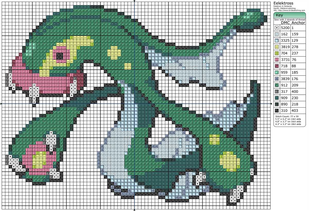 Knitting pattern for pokemon characters