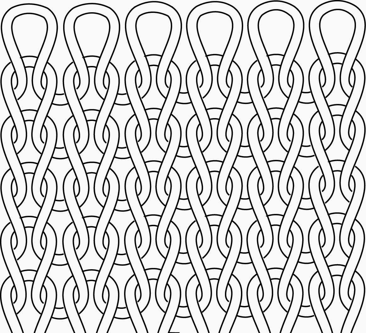 Knit net pattern