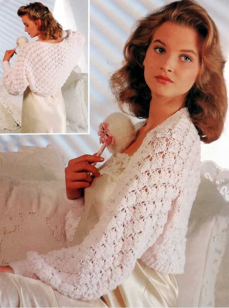 Knitting pattern bed jacket