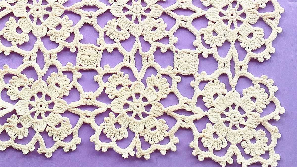 Tulip lace knitting pattern